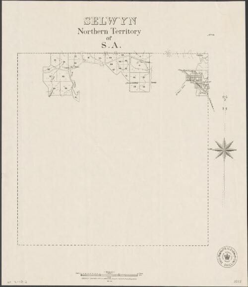 Selwyn, Northern Territory of S.A. [cartographic material] / Frazer S. Crawford, photo-lithographer