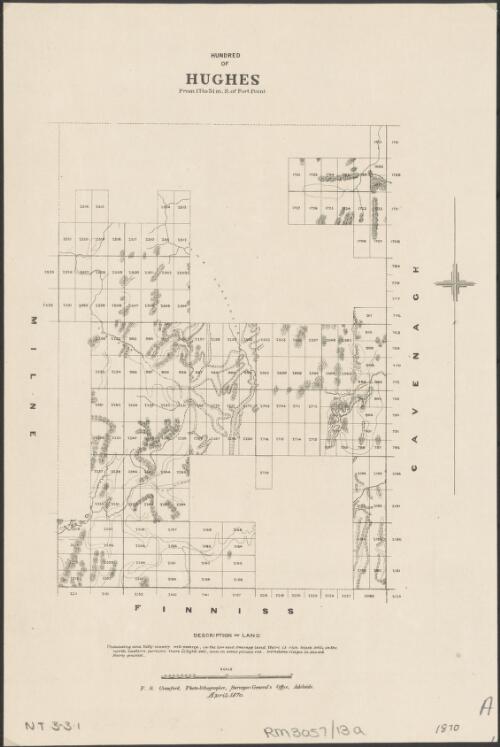 Hundred of Hughes, from 17 to 31 m. S. of Fort Point [cartographic material] / Frazer S. Crawford, photo-lithographer