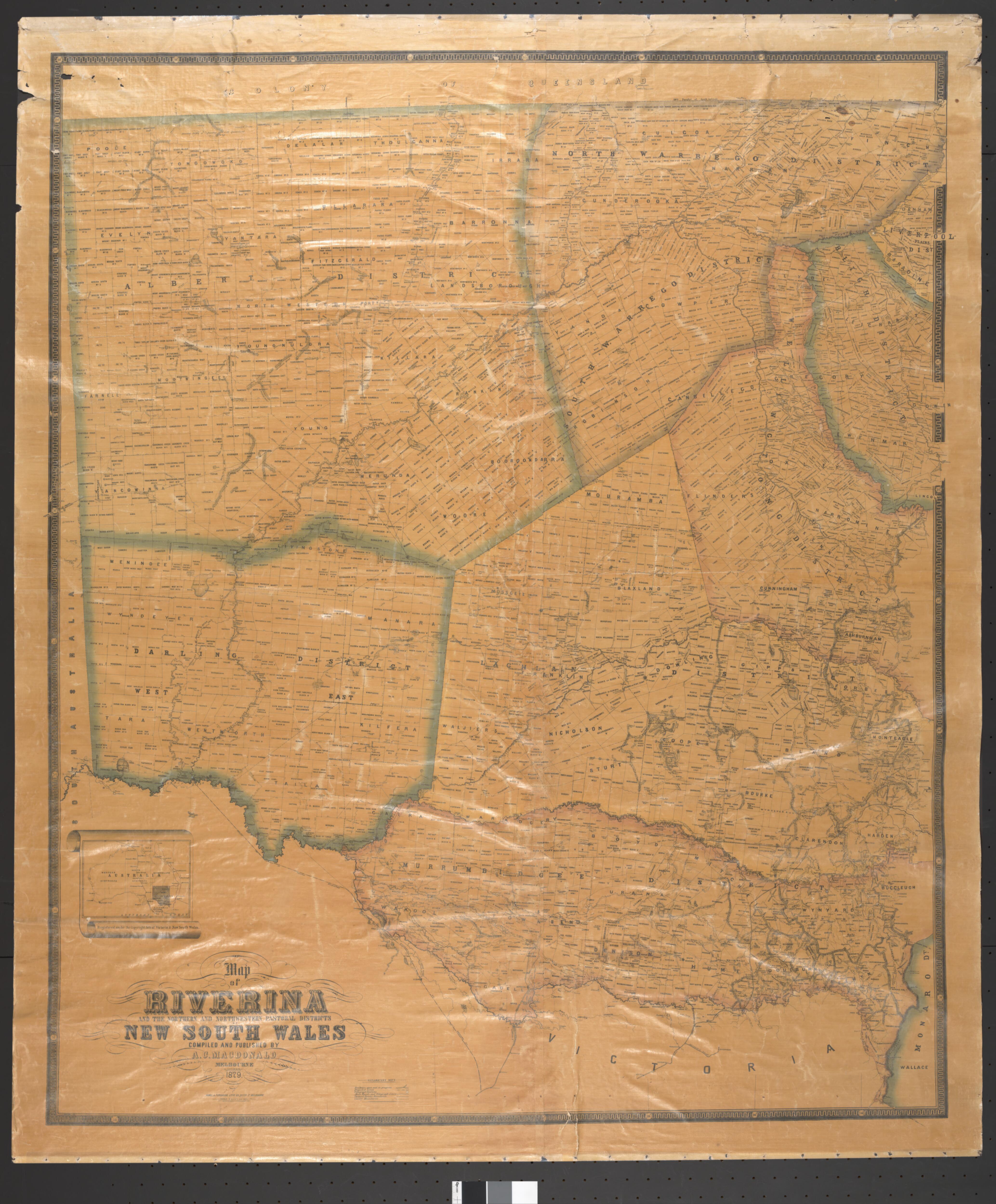 Map Of Riverina And The Northern And Northwestern Pastoral Districts   RepresentativeImage