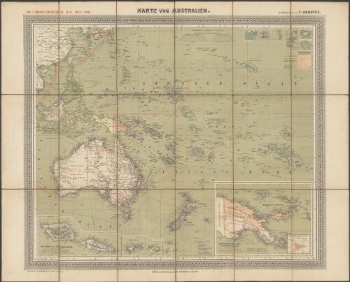 Karte von Australien [cartographic material] / bearbeitet von F. Handtke