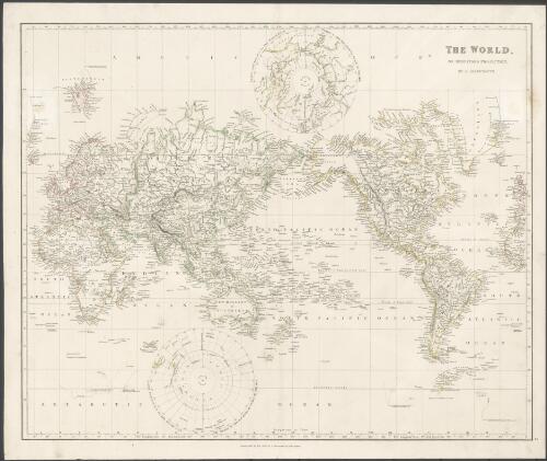 The world on Mercators projection [cartographic material] / by J. Arrowsmith