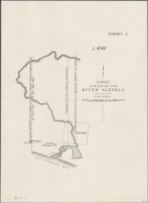 Survey of the lower part of the River Glenelg [cartographic material] / Crown Lands Office