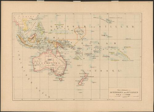 Ubersichtskarte von Australien und Oceanien [cartographic material]