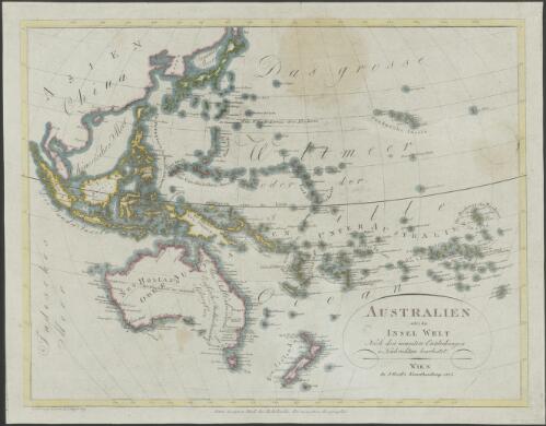 Australien oder die Insel Welt [cartographic material] : nach den neuesten Entdeckungen u. Nachrichten bearbeitet / Entw. u. gezei. von K.I. Kipferling