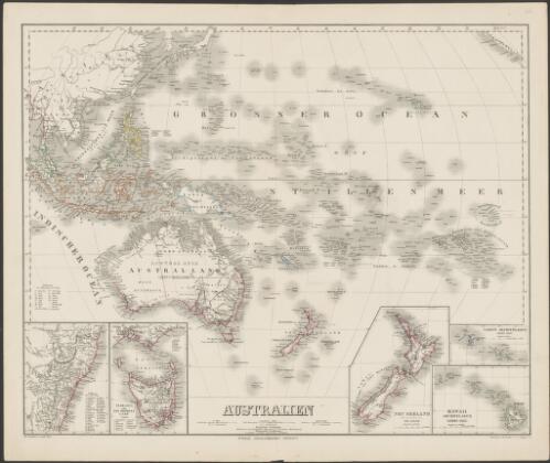 Australien [cartographic material] / gestochen v. W. Kratz I. u. C. Poppey jun