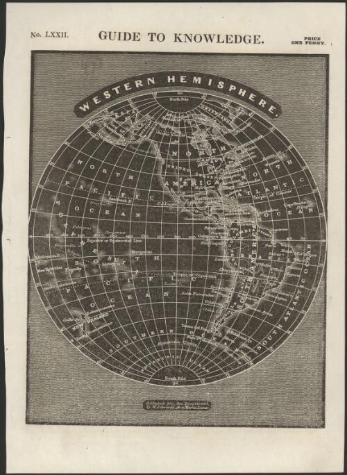 Guide to knowledge, Western Hemisphere [cartographic material]