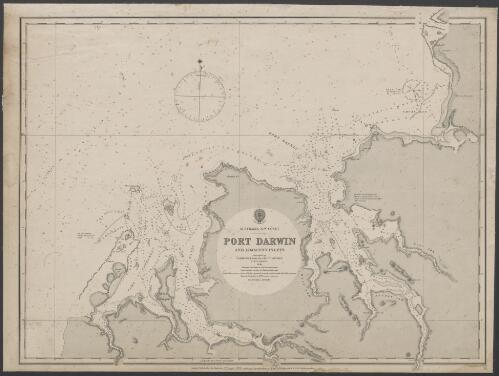 Australia - N.W. coast, Port Darwin and adjacent inlets [cartographic material] / surveyed by Comm'r. Wickham and Lieut't Stokes, H. M. S. Beagle, 1839 ; engraved by Edw'd Weller