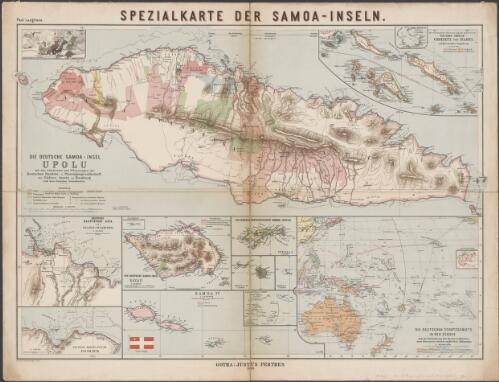 Spezialkarte der Samoa-Inseln [cartographic material] / Paul Langhans