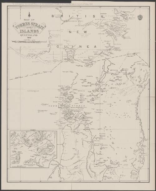Map of Torres Strait and Islands, Queensland [cartographic material] / Surveyor General's Office
