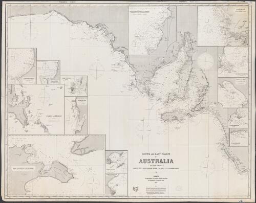 South and east coasts of Australia [in four charts] [cartographic material] / compiled by James F. Imray F.R.G.S