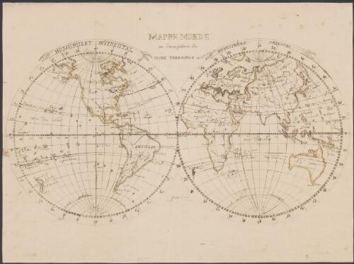 Mappemonde ou description du globe terrestre [cartographic material]
