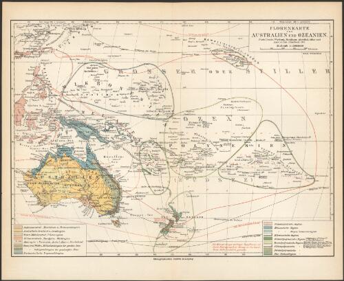 Florenkarte von Australien und Ozeanien [cartographic material] / nach Drude, Warburg, Berghaus physikal Atlas und Australian Handbook 1901