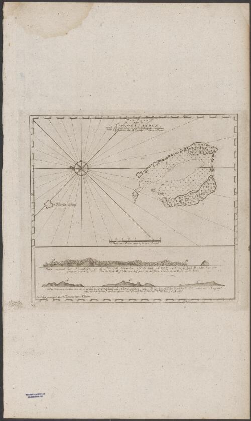 Pas caart van de Cocos-Eylanden [cartographic material] / in't ligt gebragt door Joannes van Keulen
