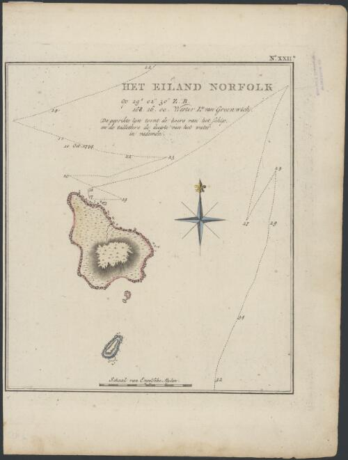 Het eiland Norfolk [cartographic material]