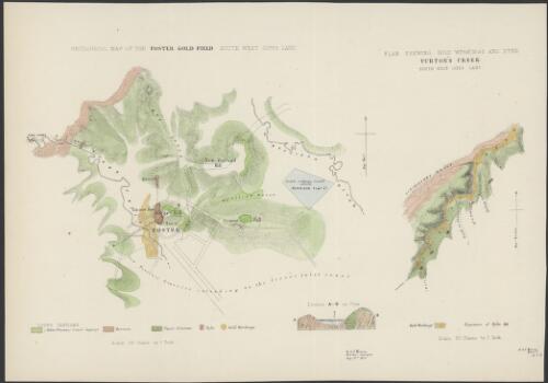 Geological map of the Foster gold field, south west Gipps Land [cartographic material]