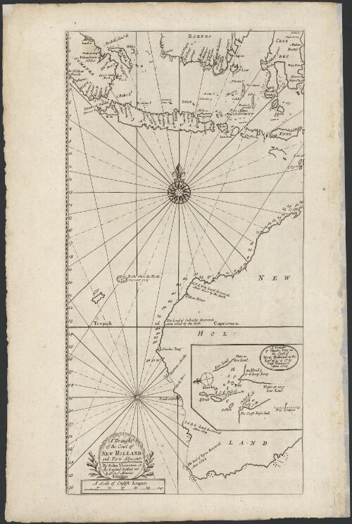 A draught of the coast of New Holland, and parts adjacent [cartographic material] / by John Thornton