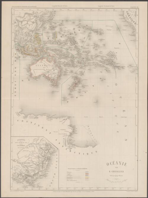 Océanie [cartographic material] / par H. Chevallier ; dressée par P. Binteau ; gravée par Jacobs et Martin