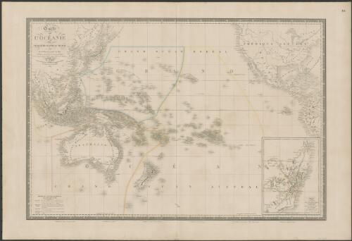 Carte de l'Oceanie ou cinquieme partie du monde [cartographic material] / par A.H. Brué Geographe du Roi ; publiée pour la première fois en 1822 par J. Goujon ; revue et augmentée par l'editeur d'après de nouveaux matériaux