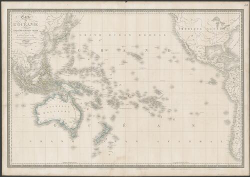 Carte de l'Océanie ou cinquieme partie du monde [cartographic material] / par A.H. Brué Geographe du Roi ; publiée pour la premiere fois en 1822 par J. Goujon ; revue et augmentée par l'editeur d'après de nouveaux materiaux