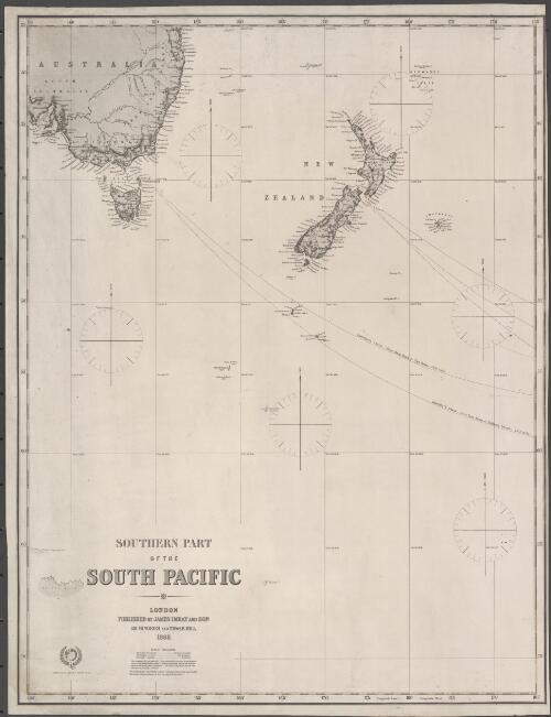 Southern part of the South Pacific [cartographic material] / compiled by James F. Imray F.R.G.S