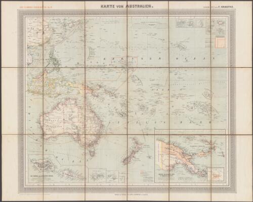 Karte von Australien [cartographic material] / bearbeitet von F. Handtke