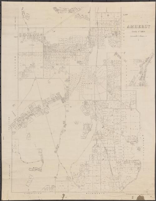 Amherst, County of Talbot [cartographic material] / photo-lithographed at the Department of Lands and Survey ... by T.F. McGauran