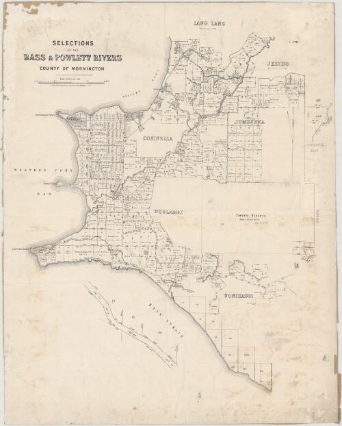 Selections at the Bass & Powlett Rivers, County of Mornington [cartographic material]