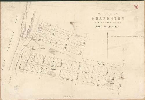 The Village of Frankston at Kananook Creek, Port Phillip Bay [cartographic material]