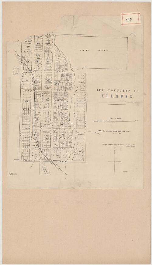 The Township of Kilmore [cartographic material] / P. Bromfield, Temporary Assistant Surveyor, Septr. 8, 1855