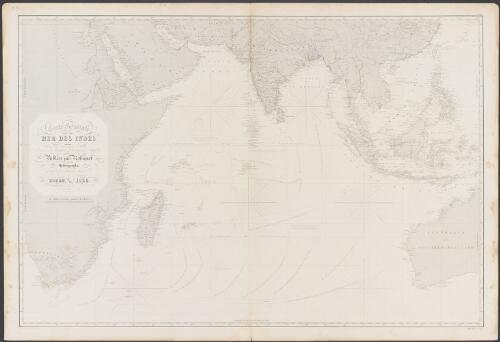 Carte générale de la mer des Indes [cartographic material] / dressée d'apres les derniers documents Anglais