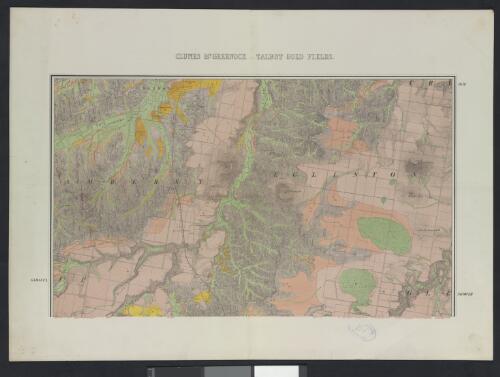 Clunes, Mt. Greenock and Talbot gold fields / geologically and topographically surveyed by Norman Taylor and R.A.F. Murray under the direction of The Secretary for Mines and Water Supply and Chief Mining Surveyor for the Colony of Victoria ; lithographed by R. Shepherd