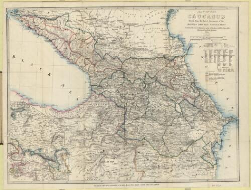 Map of the Caucasus : drawn from the latest documents of the Russian Imperial General Staff