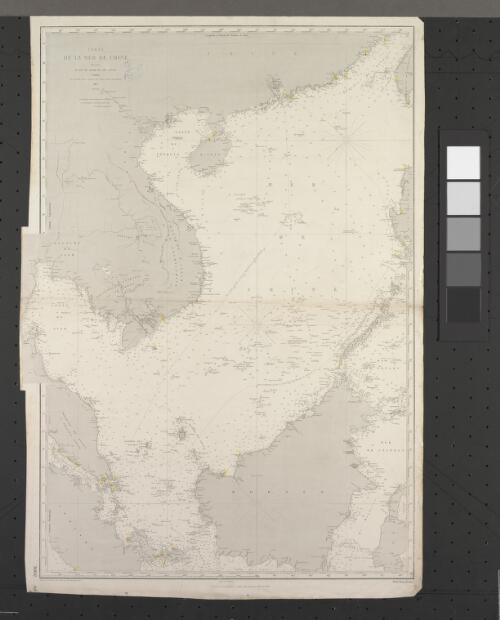Carte de la mer de Chine : dressée d'après les travaux les plus récents / gravé par Francox ; la teinte par Naudin, Nyon invr. ; écrit par Vialard