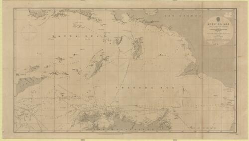 Arafura Sea / Hydrographic Office, compiled from the latest authorities including the Surveys of Lieuts. Kolff, Modera and Gregory of the Dutch Navy 1825-45, Captains Flinders, King, O. Stanley, Denham and Lieut. Chimmo of the Royal Navy 1801-60 ; engraved by J. & C. Walker
