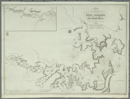 A survey of Port Jackson, New South Wales [cartographic material] / by John Septimus Roe, Lieut. R. N. in 1822 ; J. & C. Walker sculpt