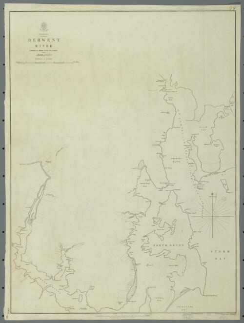 Tasmania, Derwent River [cartographic material] / surveyed by Messrs. Calder and Sprent 1849 ; engraved by J. & C. Walker