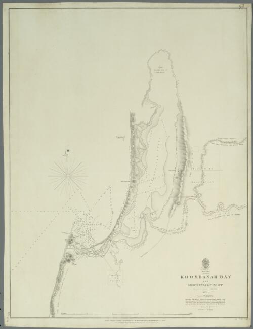 Australia West coast [cartographic material], Koombanah Bay and Leschenault Inlet / surveyed by J. Lort Stokes 1841 ; J. & C. Walker sculpt