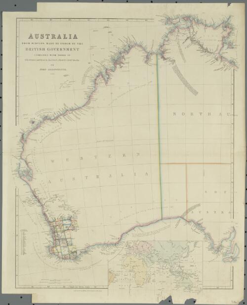 Australia from surveys made by order of the British Government combined with those of D'Entrecasteaux, Baudin, Freycinet etc. [cartographic material] / by John Arrowsmith 1848