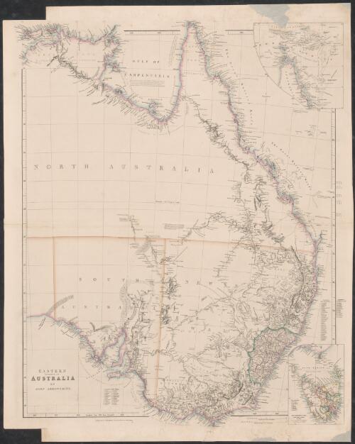 Eastern portion of Australia [cartographic material] / by John Arrowsmith
