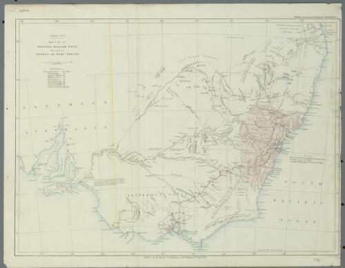 Sketch of proposed military posts between Sydney and Port Phillip [cartographic material] / John Arrowsmith