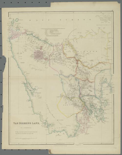 Van Diemens Land [cartographic material] / by J. Arrowsmith