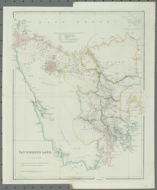 Van Diemens Land [cartographic material] / by J. Arrowsmith