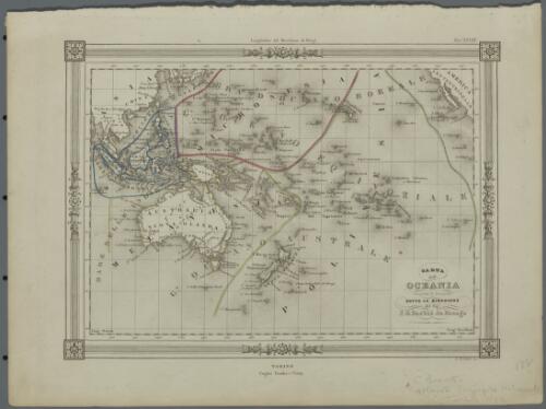 Carta dell' Oceania [cartographic material] / compilata e disegnata sotto la direzione del sigr. J.G. Barbie du Bocage ; G. Bonatti inc