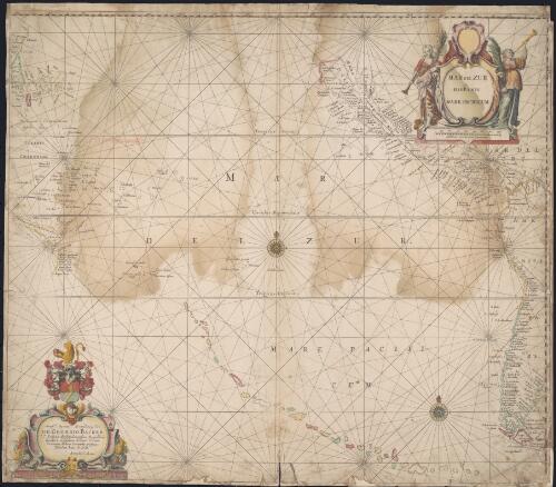 Mar del Zur Hispanis Mare Pacificum [cartographic material] / Arnold Colom