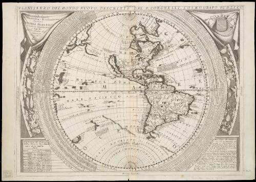 Planisfero del mondo nuovo [cartographic material] / descritto dal P. Coronelli