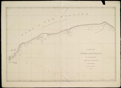 Chart of Terra Australis. Sheet II, South coast [cartographic material] / by M. Flinders, Comr. of H. M. Sloop Investigator ... 1802-3