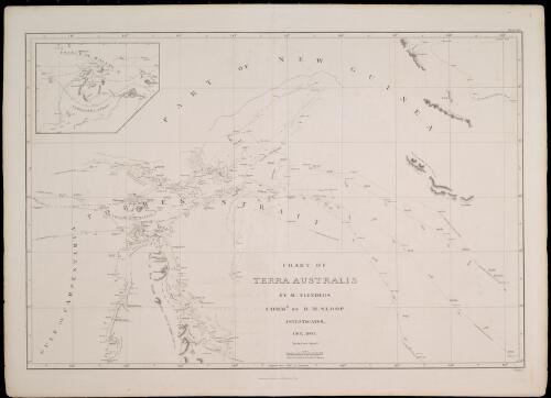 Chart of Terra Australis. Sheet I, North coast [cartographic material] / by M. Flinders, Commr. of H.M. Sloop Investigator, 1802-1803