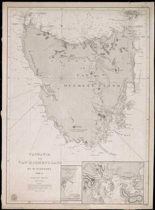 Tasmania or Van Diemens Land. Sheet VI, South coast [cartographic material] / by M. Flinders, 1798-9