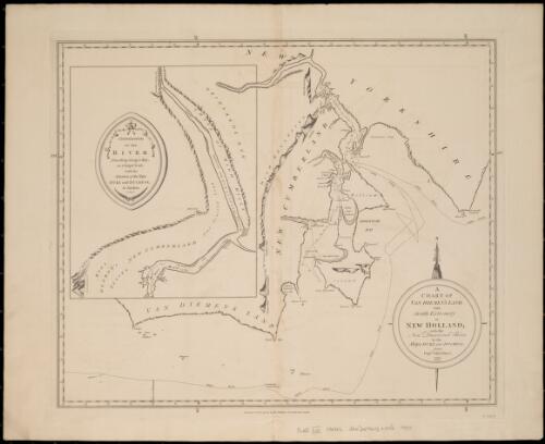 A chart of Van Diemen's Land, the south extremity of New Holland with the new discovered river by the ships Duke and Duchess [cartographic material] / from Captn John Hayes