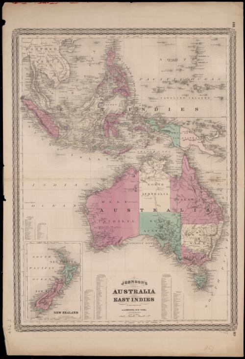 Johnson's Australia and East Indies [cartographic material] / published by A.J Johnson